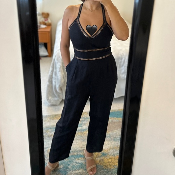 Express Linen Jumpsuit - Picture 1 of 9
